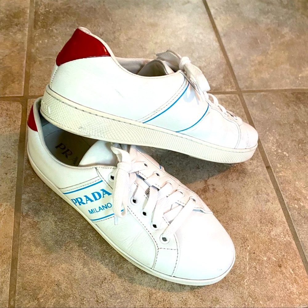 PRADA leather sneakers